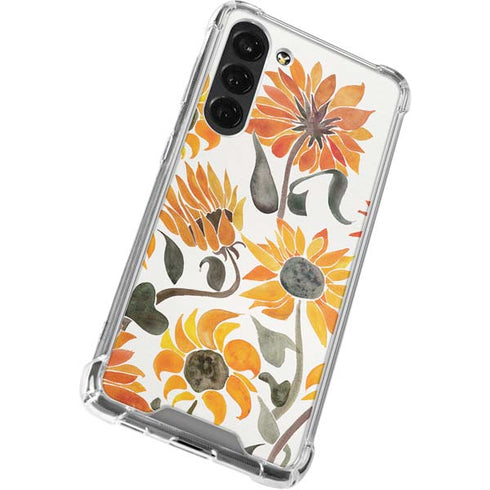 Yellow Sunflower by Cat Coq Galaxy S24 FE Clear Case
